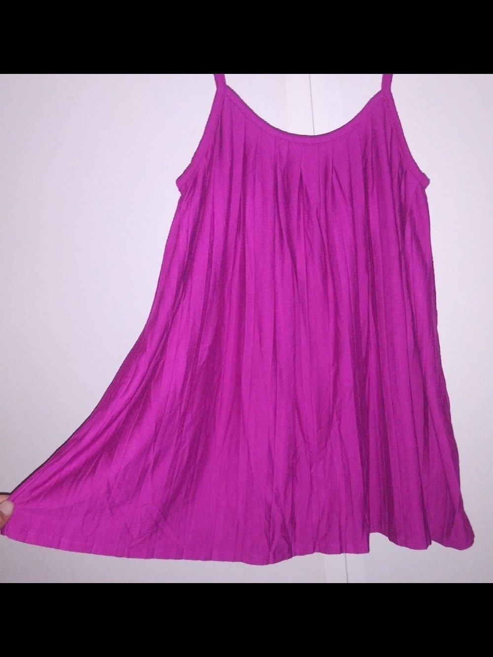 Design History Round Neck Spaghetti Strap Babydoll Tank Size M.